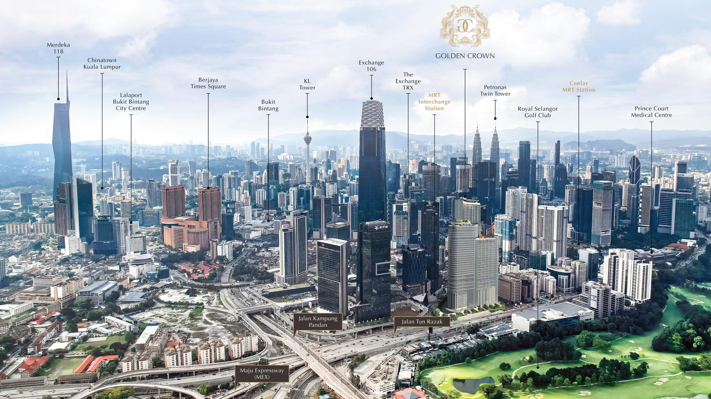 Golden Crown Residence, Kuala Lumpur. Ảnh: hồ sơ dự án NAC